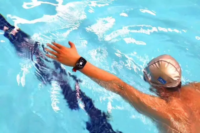swimming with watch