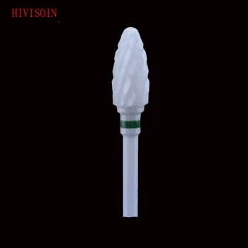 

20 pcs Bullet Shape - White Zirconia Ceramic Dental Lab Burs -Cross Cut