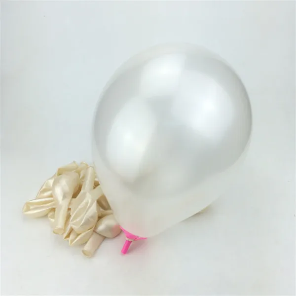 10 шт. на день рождения воздушные шары 10 дюймов латекса воздушный шар с гелием утолщение жемчужные вечерние шар вечерние бальные детские игрушки шарики для свадьбы - Цвет: Milk White