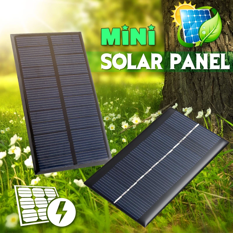 

1W Panel Solar 6V for Chargers Cell Phone Power DIY Light Battery Portable Mini Module Toys