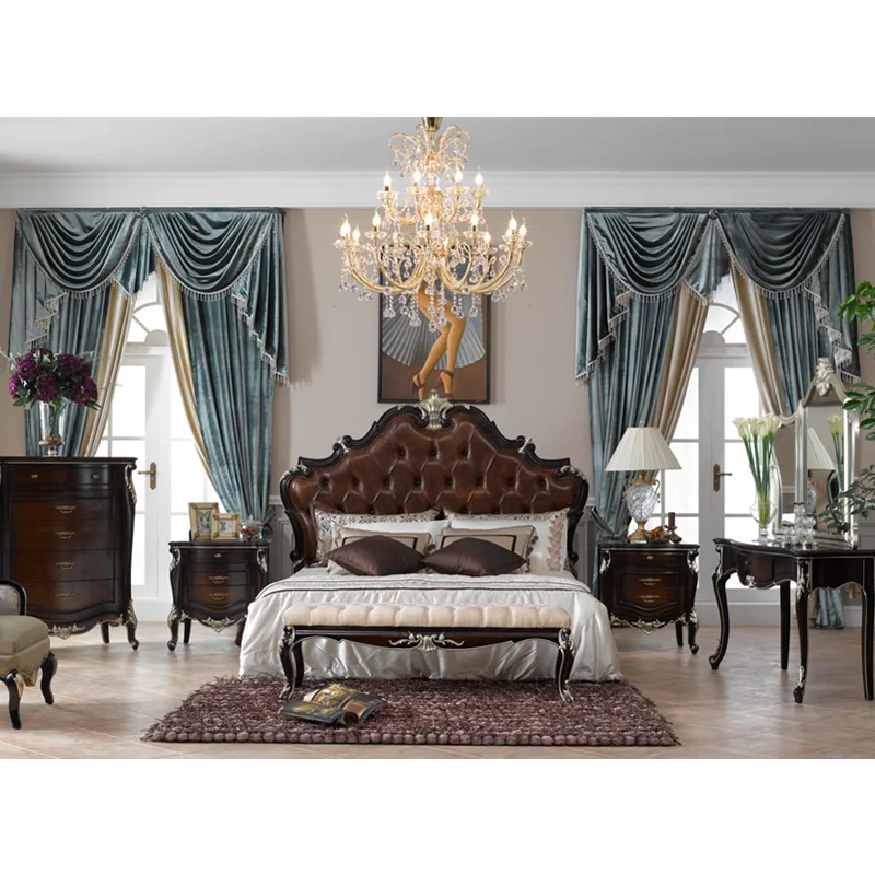 

CBMMART antique appearance bedroom furniture king size bed sets