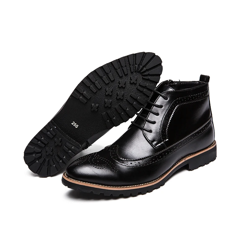Vancat New Arrival Men Ankle Boots Dress Men's Shoes High Quality Fashion Chelsea Boots Autumn Brogues Soft Leather Casual Shoes Vancat New Arrival Men Ankle Boots Dress Men's Shoes High Quality Fashion Chelsea Boots Autumn Brogues Soft Leather Casual Shoes