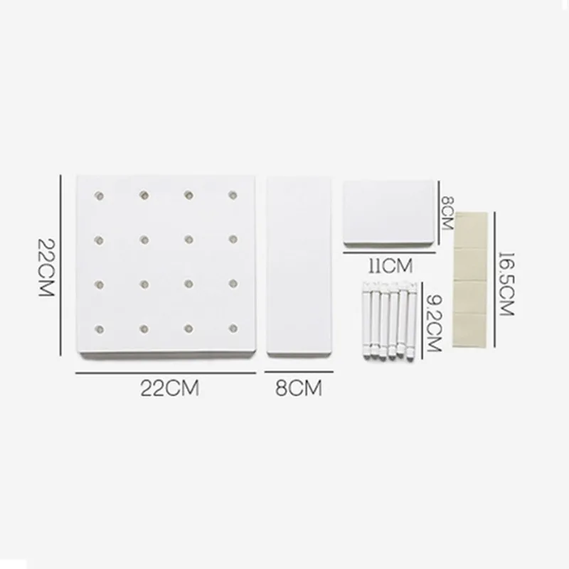 Для хранения настенная полка, вешалка Пластик Органайзер лоток разное держатель для дома Кухня Ванная комната держатели уникальный типа сделай себе сам дизайн отверстия