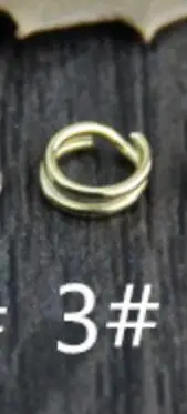 5 шт./лот, 925 пробы, серебряные двухслойные разделенные кольца, 5 мм, 4 цвета, соединительные кольца для самостоятельного изготовления ювелирных изделий, аксессуары - Цвет: 3 gold