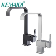 KEMAIDI Kitchen Basin Sinks Faucet New ORB & Chrome Polished Black Brass Swivel 360 Degree Rotating Kitchen Mixer Tap