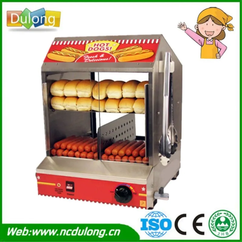 1 Piece Commercial 220v Countertop Electric Hot Dog Steamer Warmer
