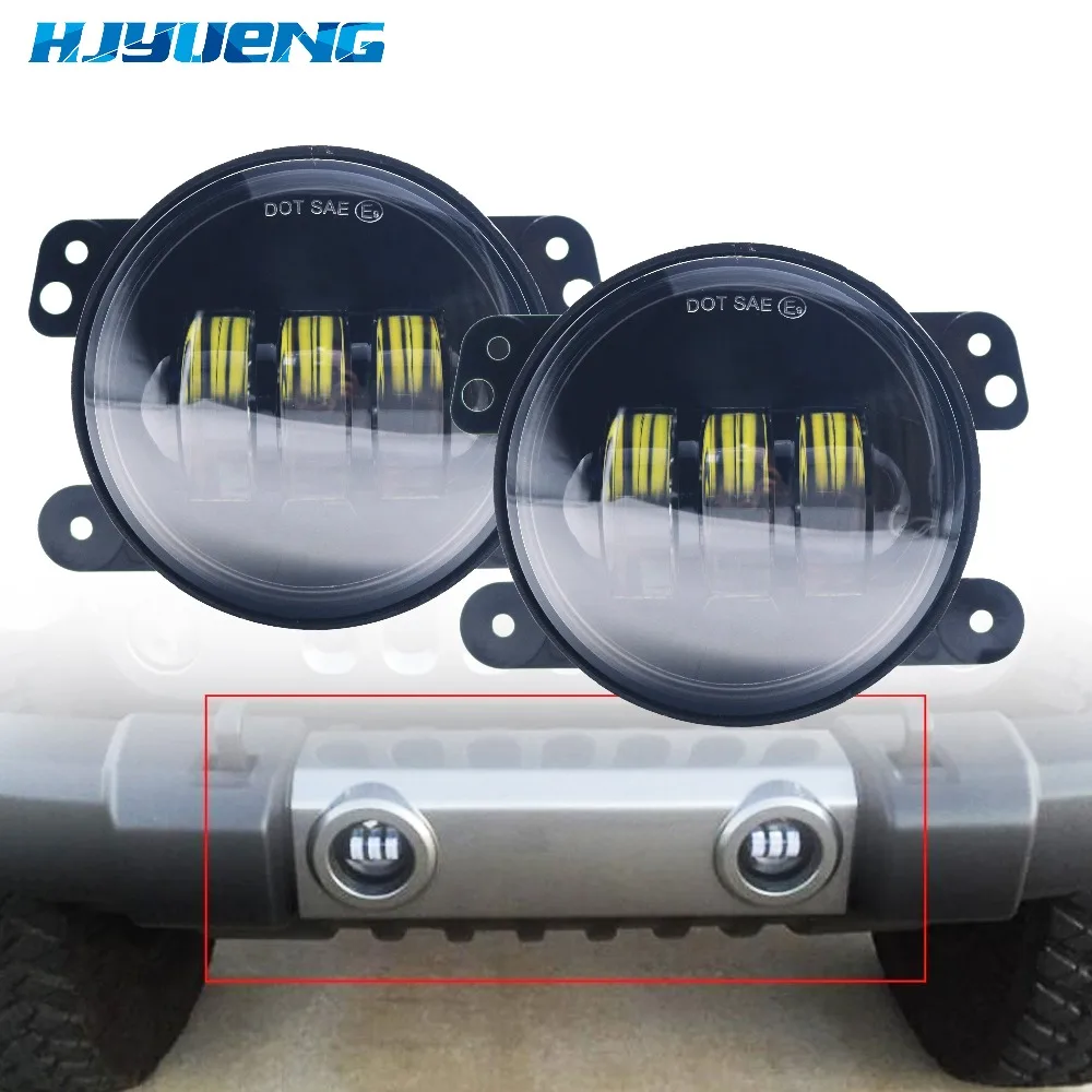 Для Jeep Wrangler 7 дюймов светодиодный H4 фар с Белый DRL/Янтарный Включите сигнальная