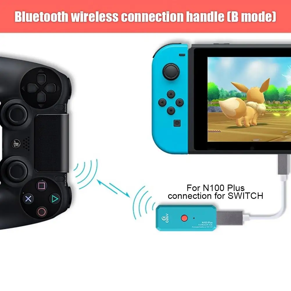 Беспроводной Bluetooth адаптер для геймпад NS игровой контроллер N100PLUS конвертер Switch PS3