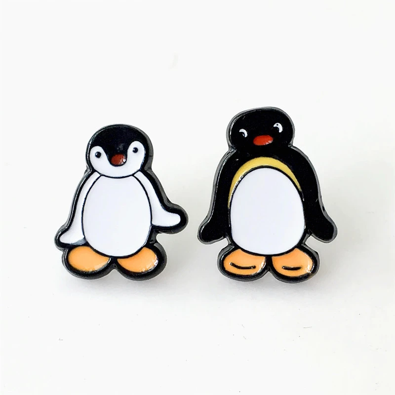 Pingu Penguin Fashion Anime Cartoon Earring Cute Animal Stud Earrings For Women Girls Kids Jewelry Xmas New Gifts Stud Earrings Aliexpress