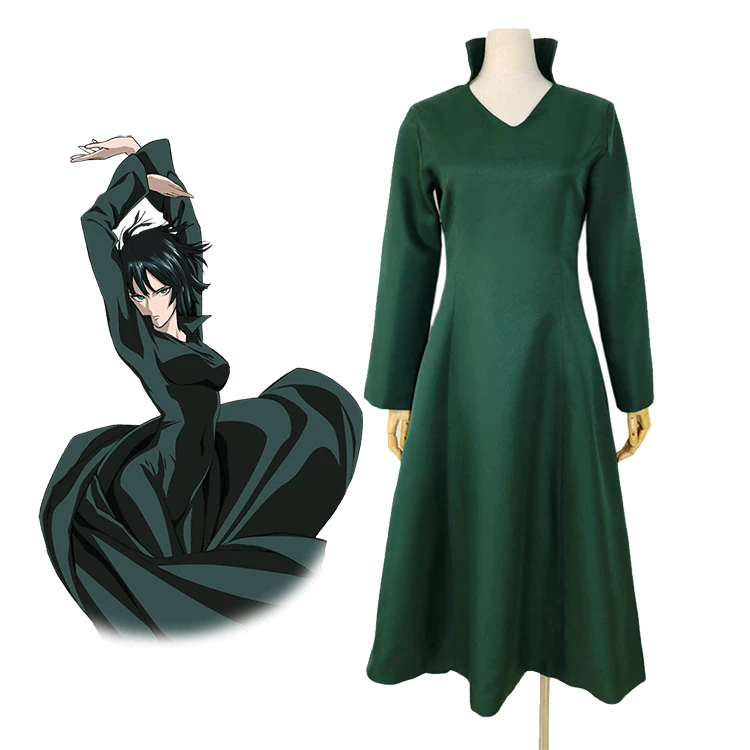 Japanese Anime Chainsaw Man Cosplay Makima Cos Black Dress Character