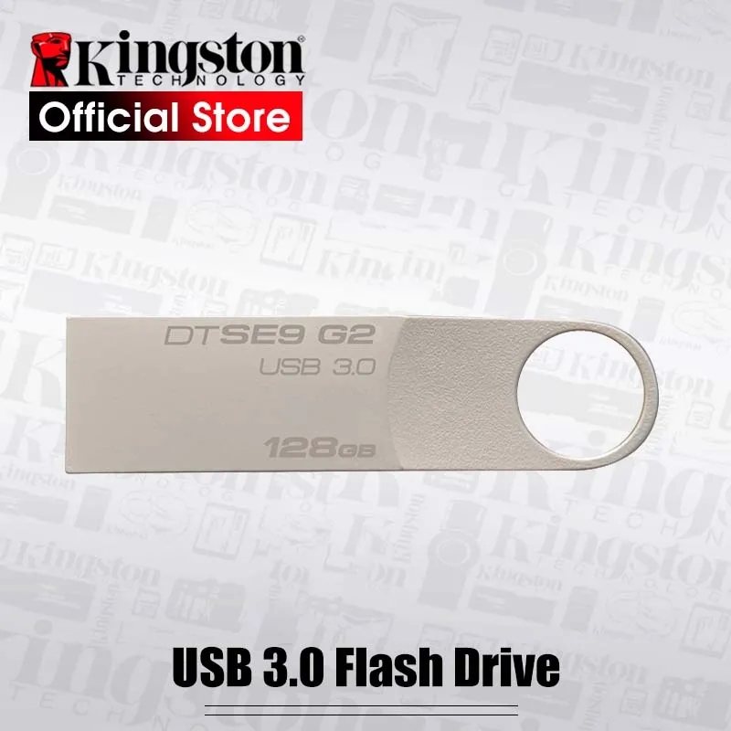 

Kingston USB Flash Drive 128GB Pendrive Stick USB 3.0 Pen Drive Mental Ring Memory Flash Memoria DTSE9G2 128GB