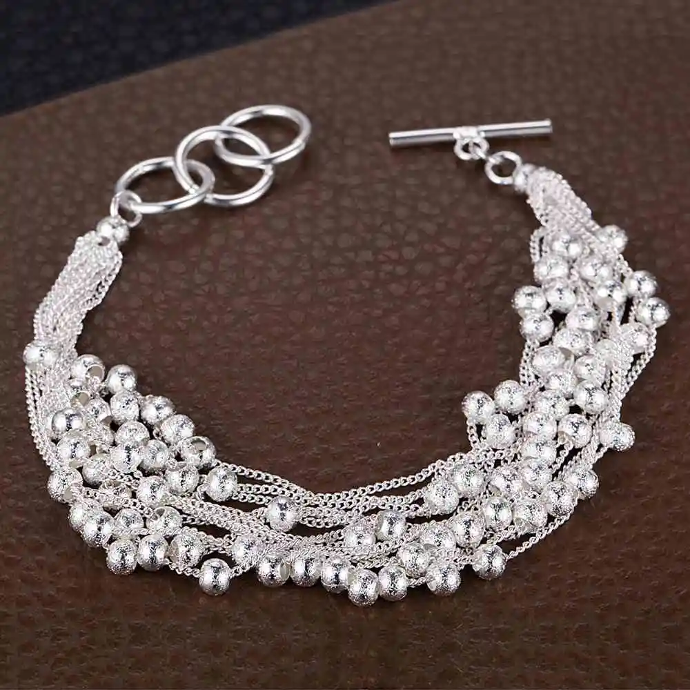AH053 Wholesale Free Shipping Silver Plated Bracelets For Women Ladies ah053-wholesale-free-shipping-silver-plated-bracelets-for-women-ladies