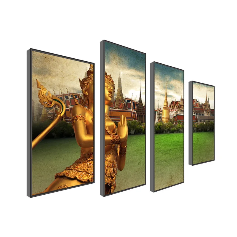 Modular-Wall-Painting-Buddha-4pcs-Canvas-Prints-Poster-Framed-Oil-Painting-Home-Art-Decor-Picture-Gold (1)