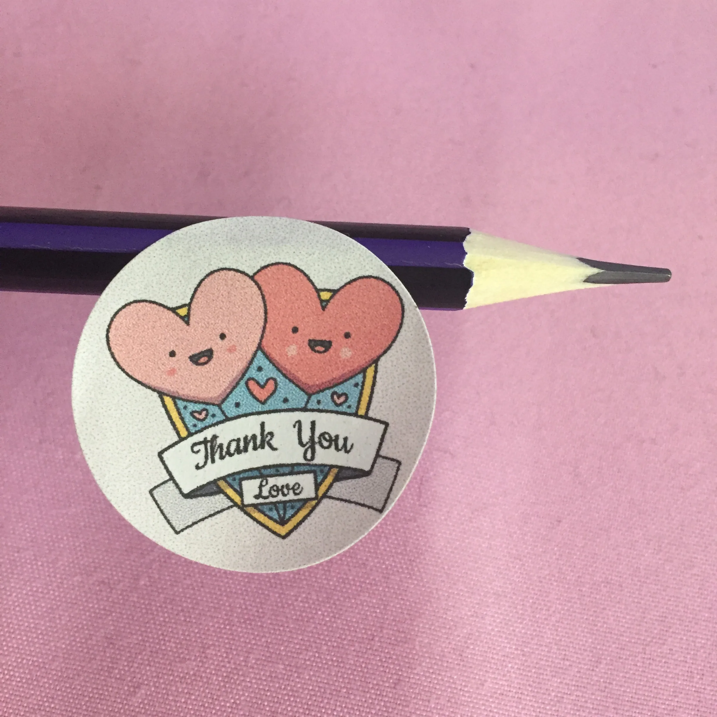 

144 Pieces 3cm Adhesive Wedding Sticker, Wedding Gift Sticker, Candy Box Sticker, Thank You Sticker