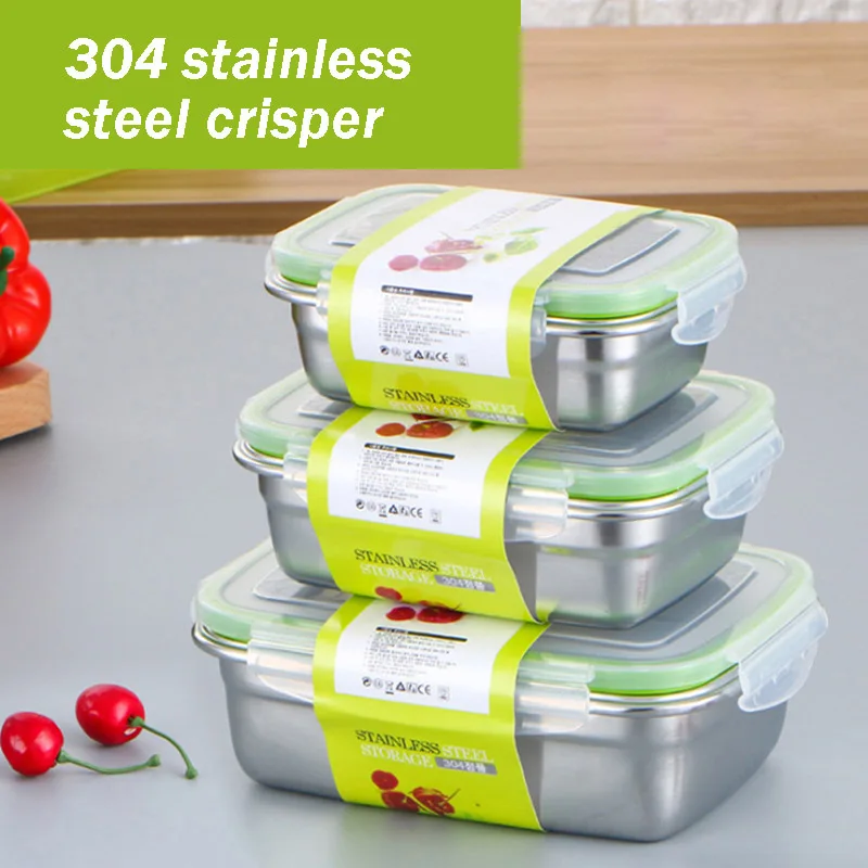 

Lunch Box Thermal Insulated Stainless Steel Rectangle Food Container Keep Fresh For School TB Sale