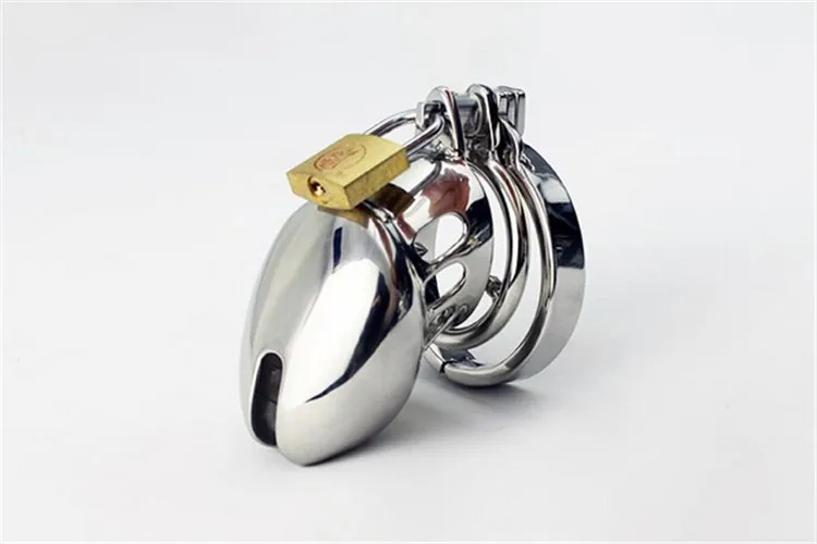 New Penis cage Male Chastity Device Stainless Steel Adult Cock Cage Metal Chastity Belt With Lock Sex Toys For Men