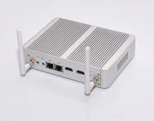 Dual LAN Quad core 2.08 Г N3150 X86 Микро компьютер X86 Безвентиляторный мини-пк QOTOM-M150S Celeron пк-Сервер