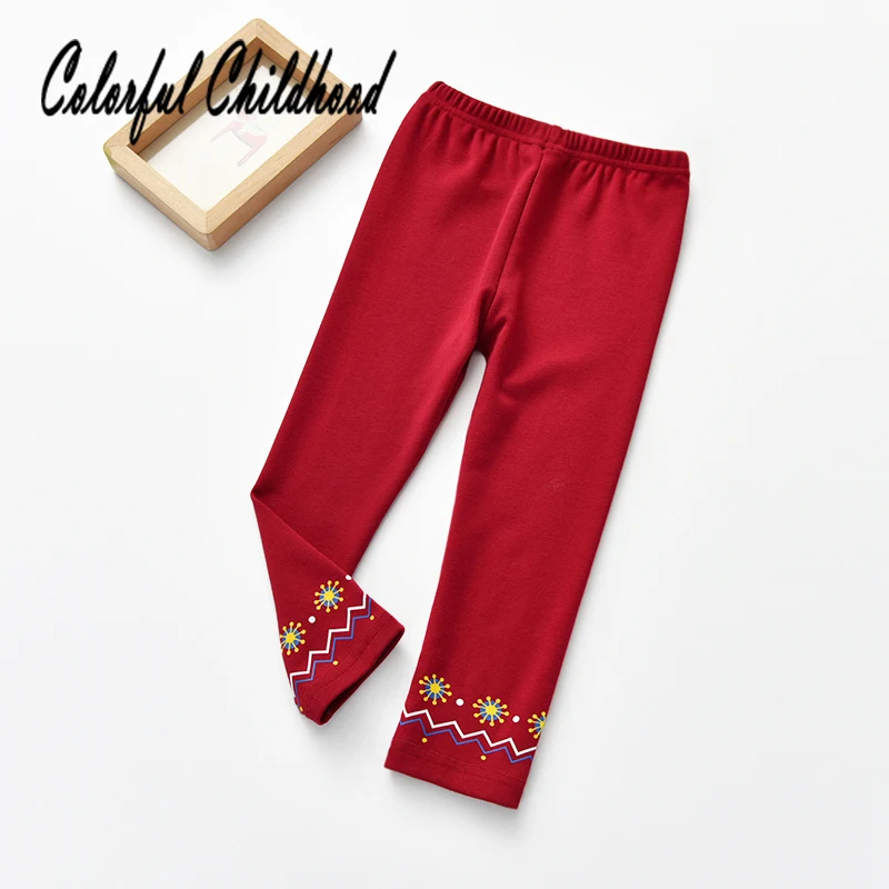 Girls Pants 2018 New Fashion Pure Cotton Infant Printed Long Pants Casual Kid Autumn Trousers