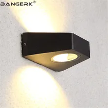 Открытый светодиодный настенные светильники вверх вниз прожектор водонепроницаемый антикоррозийный современный настенный светильник освещение сада двора декор Освещение