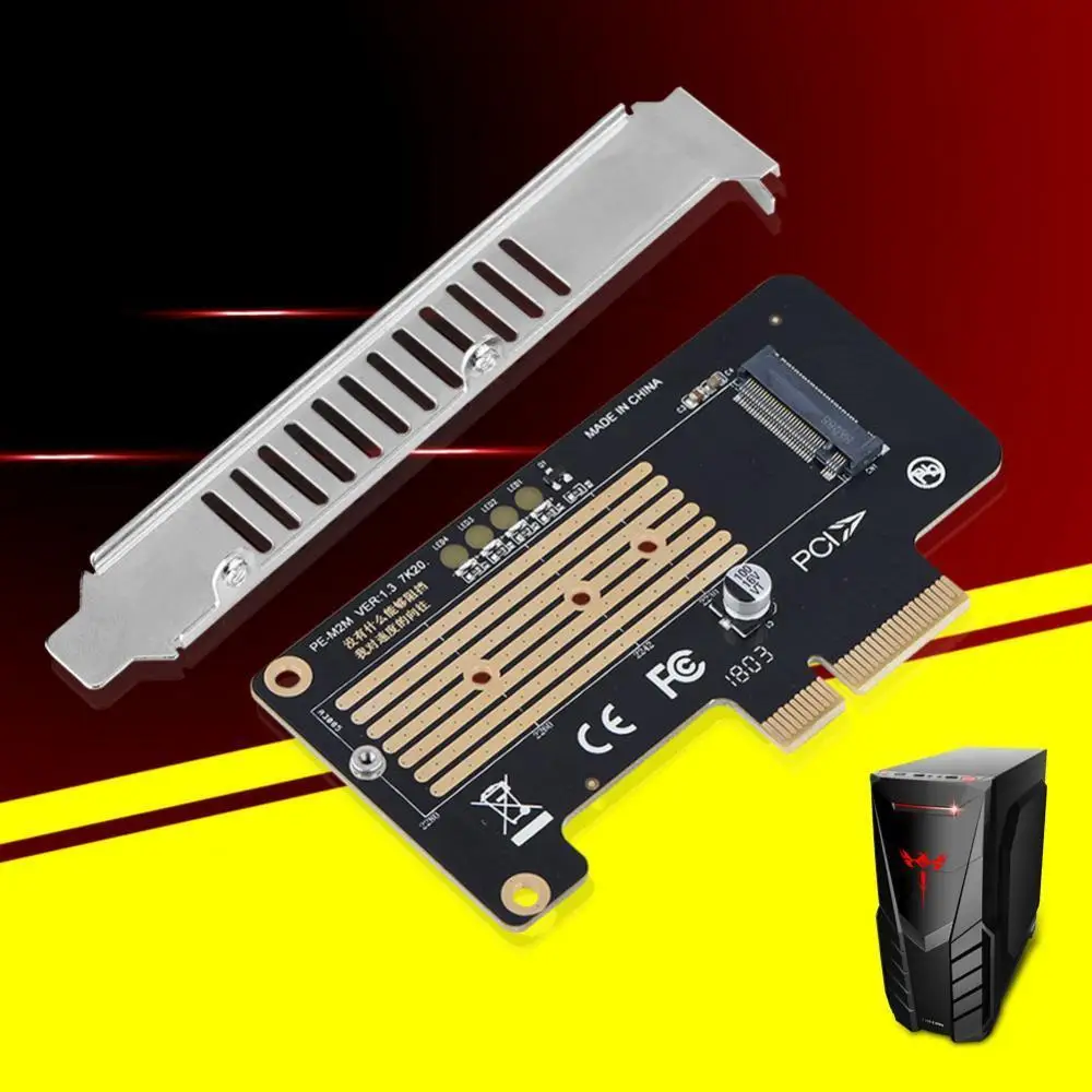 

M-Key M.2 NGFF SSD to PCI-E X4 Extension NVME Adapter Card For Samsung SM961 CO