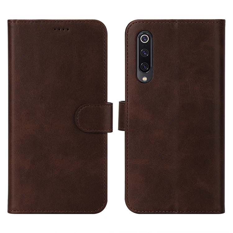 

Luxury Genuine Leather Case for Xiaomi 9 Case Flip wallet Cover for Redmi Note7 Card Holder Simple Stand Capa Shell
