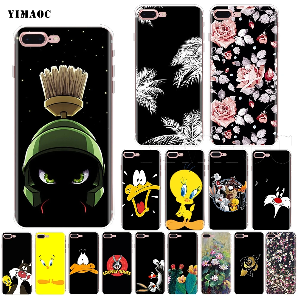 

YIMAOC Looney Tunes Tweety Soft Silicone Case for iPhone XS Max XR X 8 7 6 6S Plus 5 5s se