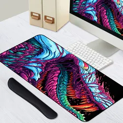 Para 900x400mm xl grande bloqueio borda gaming mouse pad teclado de borracha mousepad pulso resto mesa tapete do computador