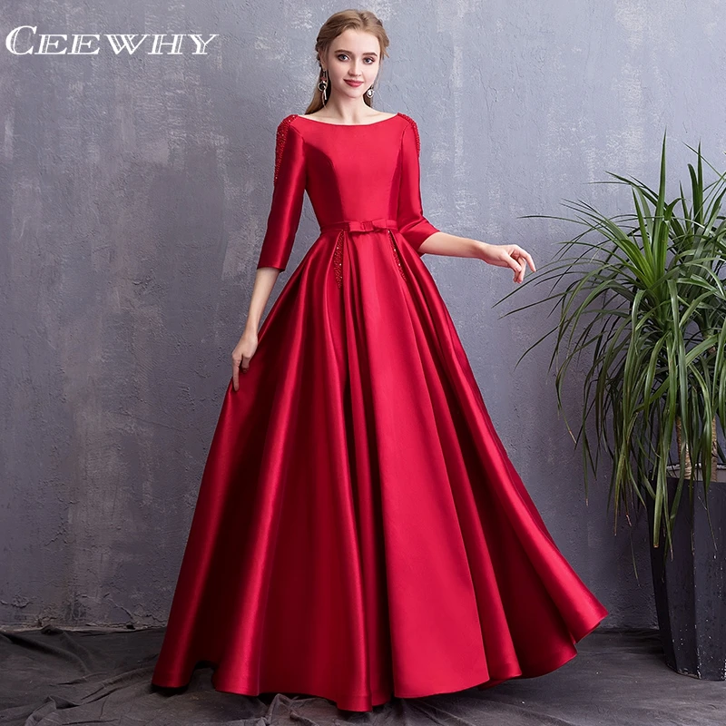 satin dress evening