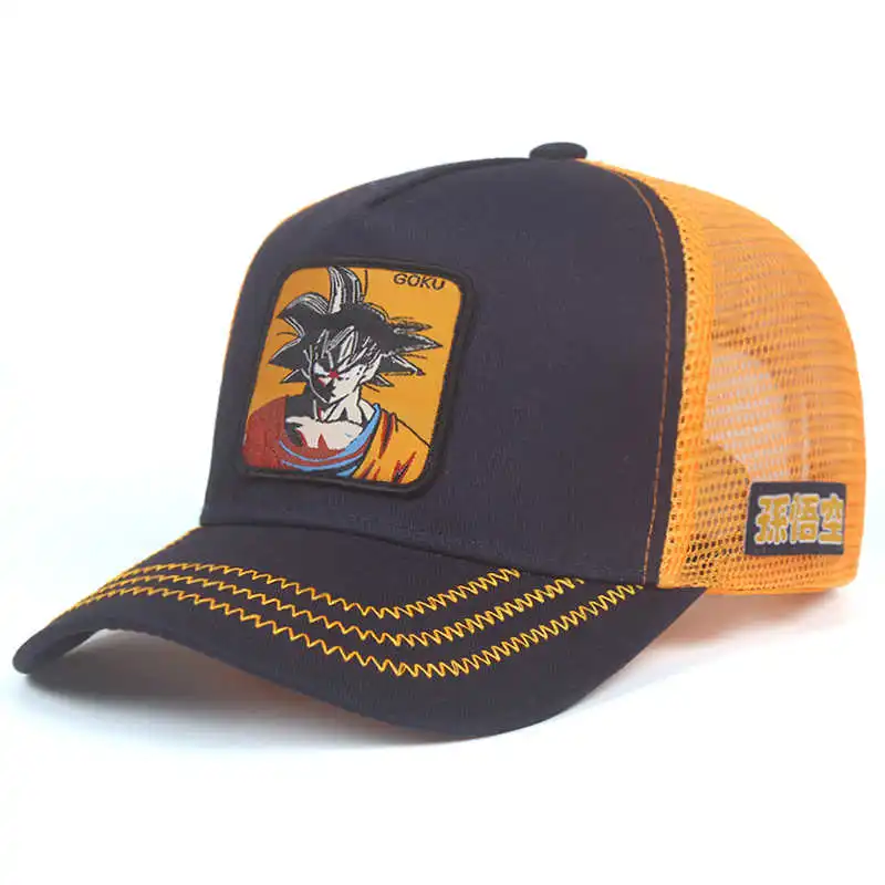 Новая брендовая бейсболка MAJIN VEGETA Dragon Ball Snapback, хлопковая бейсбольная кепка для мужчин и женщин, хип-хоп кепка для папы, сетчатая Кепка для грузовика, Прямая поставка - Цвет: GOKU