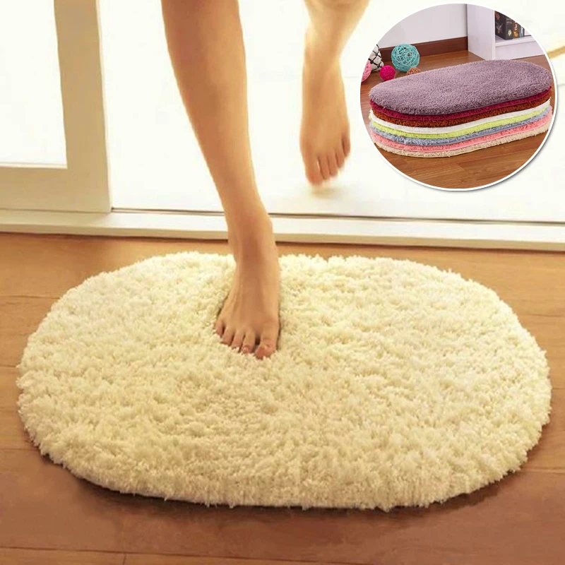 

Super Magic Slip-Resistant Pad Soft Room Oval Carpet Floor Tapis Salon Mats 40*60CM
