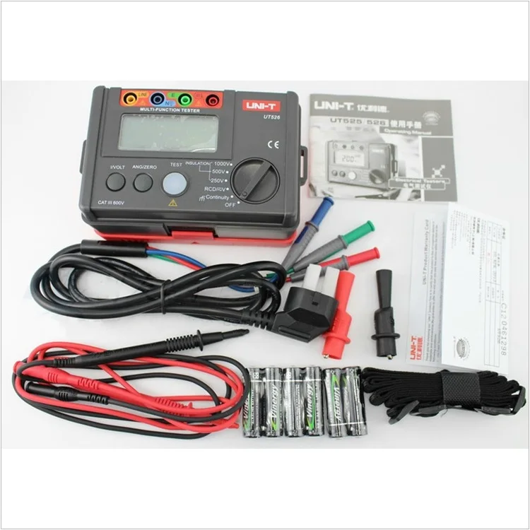 P159 UNI T UT526 Electrical Insulation Tester Earth Resistance Meter+