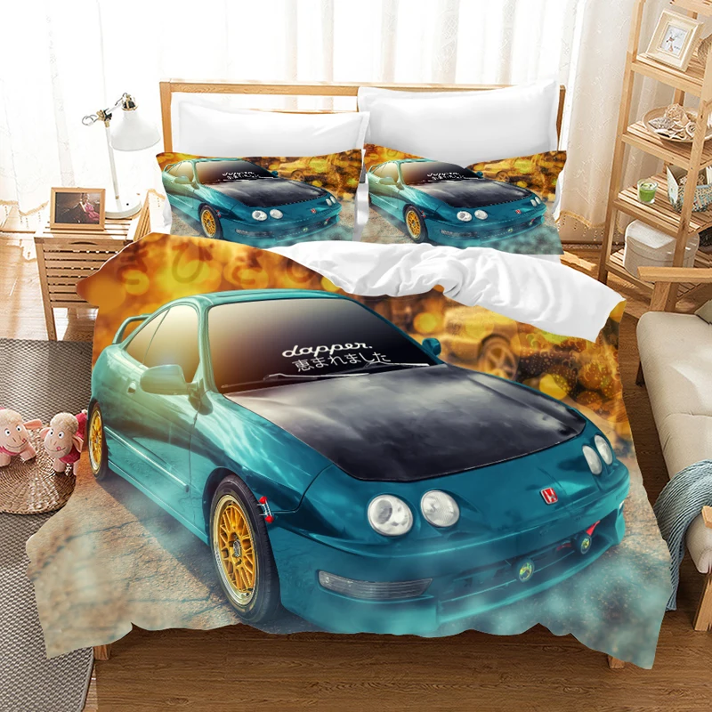 Мышечная подушка для машины набор пододеяльников наволочки GTR спортивный автомобиль Детская комната Декор одеяло постельное белье набор s постельное белье