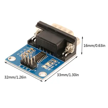 

MAX3232 RS232 to TTL Serial Port Converter Module DB9 Connector MAX232 Diy Kit Electronic PCB Board Module