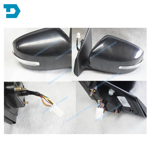 2007 2017 lancer auto fold side mirror 7 wires with lamp for mitsubishi