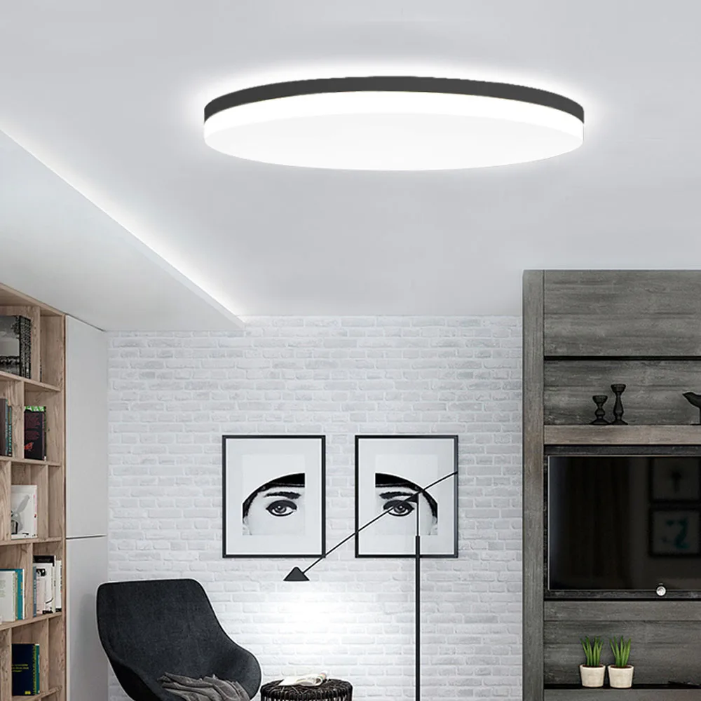 

Led ceiling lamp living room lamp super thin round bedroom Ma caroon lamps modern minimalist creative lamps.