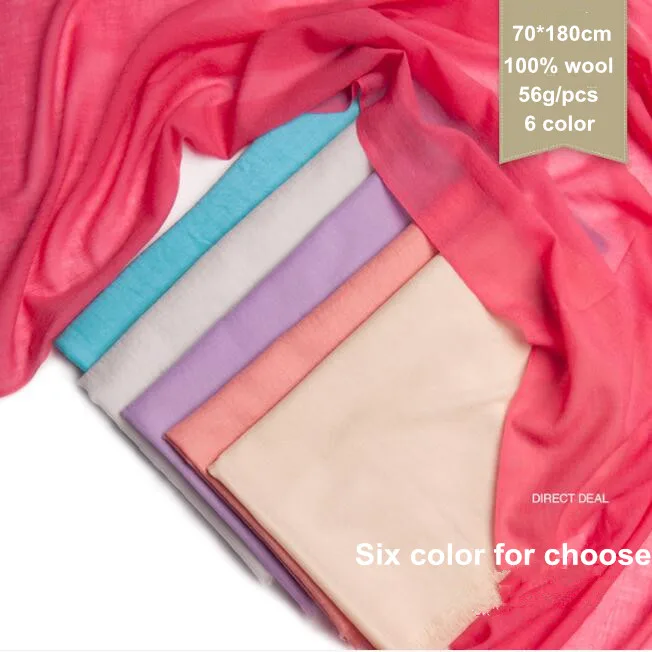 

Naizaiga 100% wool thin fall spring solid fashion pashmina 70*200cm 2018 new arrival scarves , QYR10