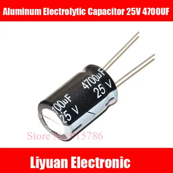 

5pcs/lot DIP 16 * 25mm 25V 4700UF Electrolytic Capacitor 4700UF 25V 16*25mm