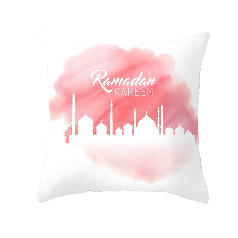 45*45cm Eid Mubarak Sofa Cushion Cover Pillow Case Islamic Muslim Ramadan Decoration Ramadan Kareem pillowcase