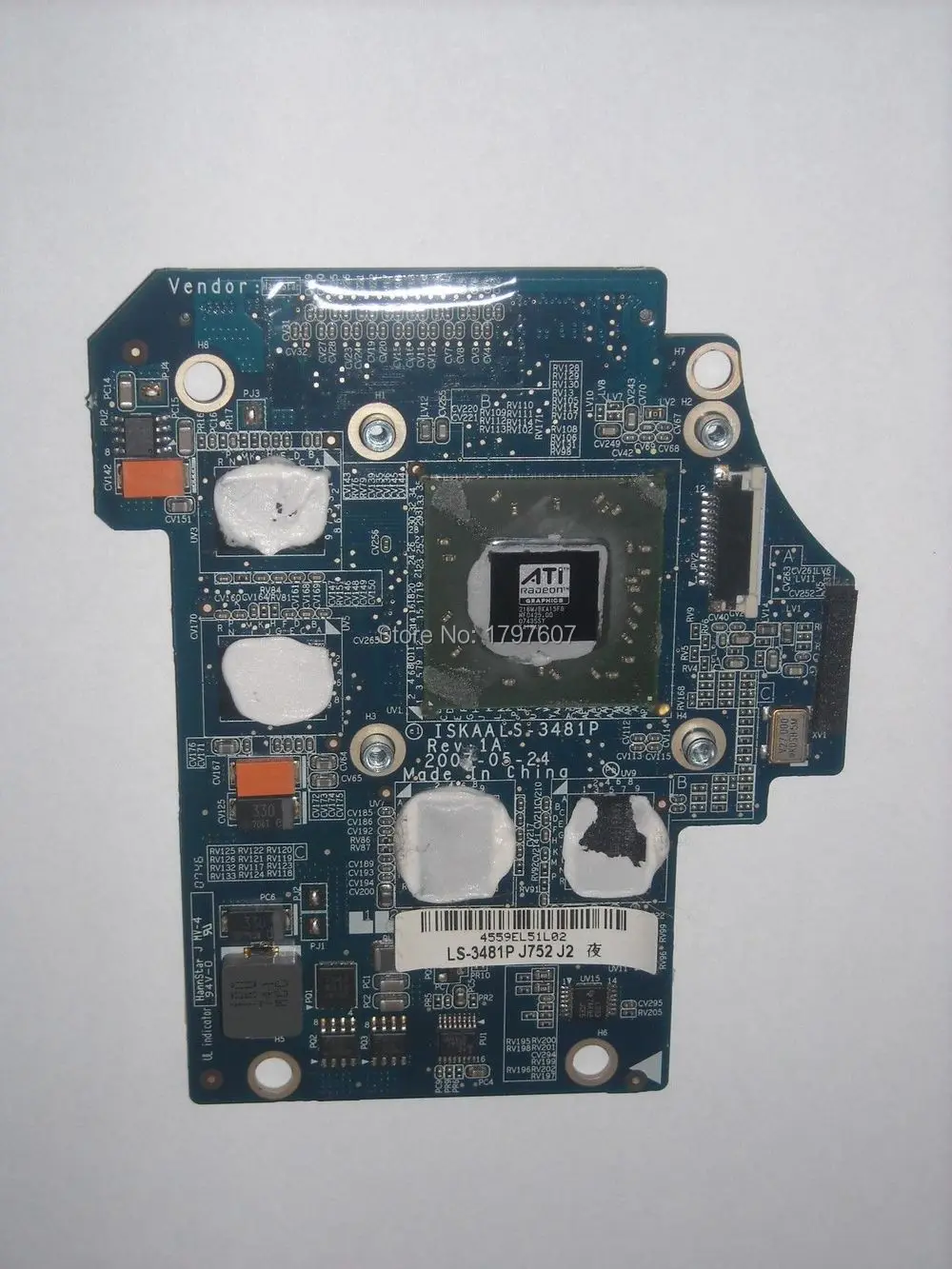 K000051930 For Toshiba A200 A205 M76 512Mb Ati Hd2600 Vga Graphics Card LS-3481P Laptop Video card Fully Tested