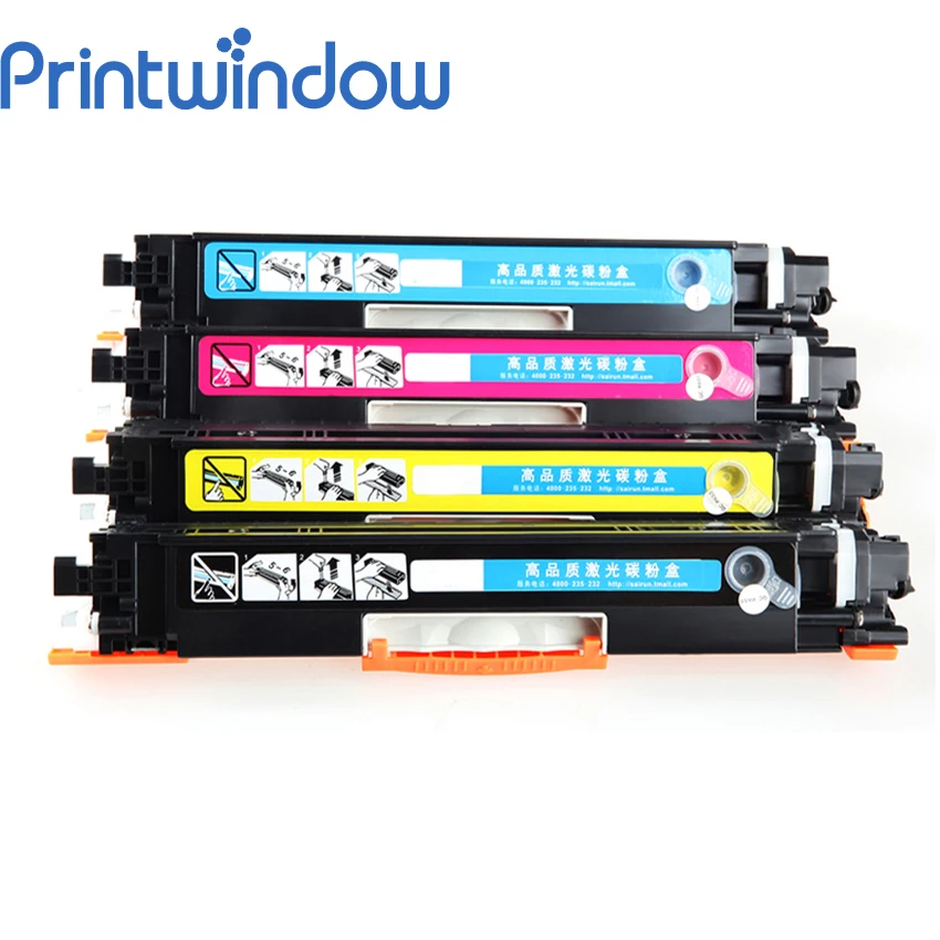 Printwindow совместимый тонер-картридж CE310A CE311A CE312A CE313A для HP LaserJet Pro CP1025/CP1025nw 4x/комплект