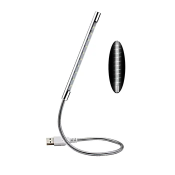 

Flexible USB 10 LED Touch Switch Light Portable Desk Book Light Dimmable Utral Bright Emergency Lamp light Flashlight For PC