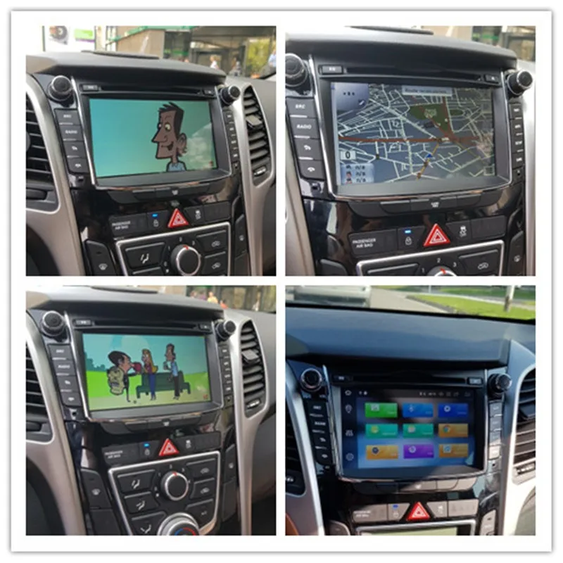 ЕС сток Android 8,1 автомобильный dvd-плеер комплект с gps-навигатором для hyundai I30 Elantra GT 2012+ Мультимедиа Радио магнитофон ips