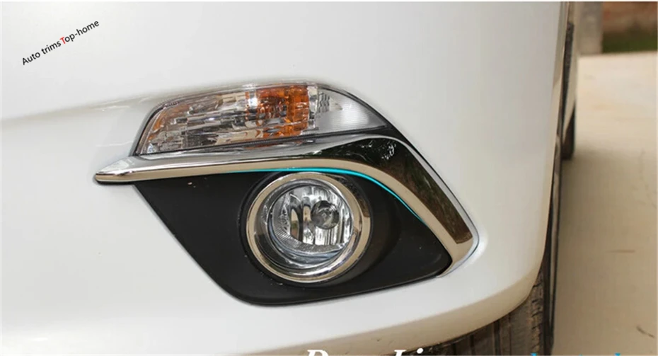 

Yimaautotrims Exterior For Mazda 3 AXELA Hatchback Sedan 2014 2015 2016 Chrome Front Fog Light Foglight Lamp Eyebrow Cover Trim
