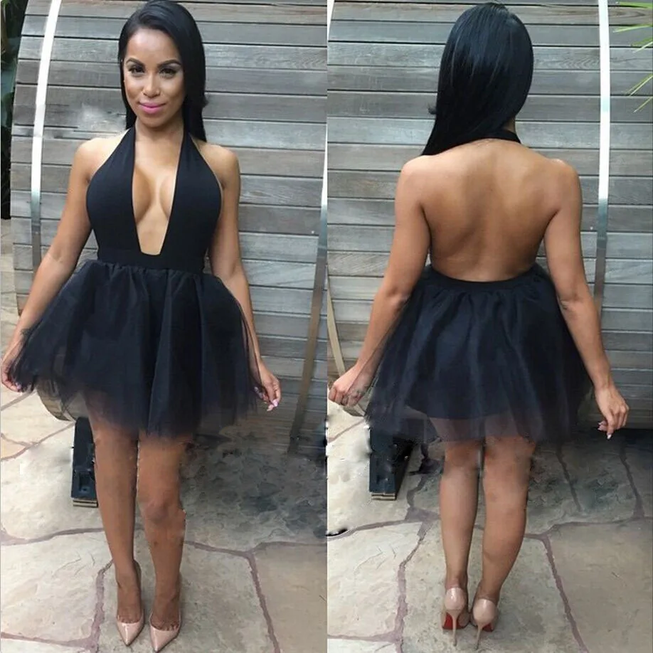 grown and sexy black dress