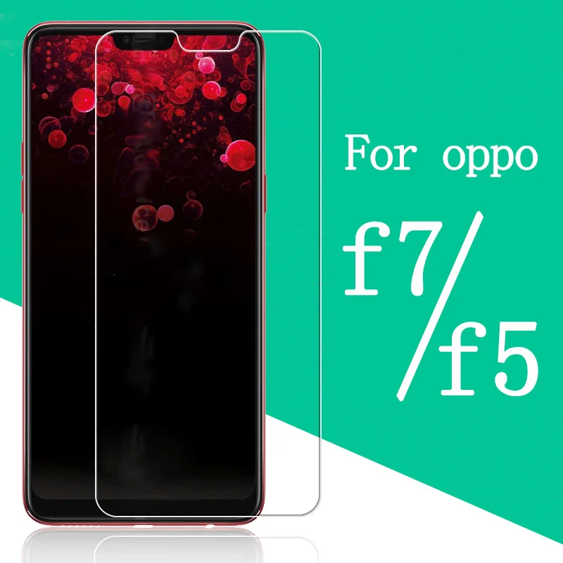 

for oppo f7 protective glass on the for oppo f5 tempered glass f 5 7 screen film 5f 7f protect protection 2.5d protector glas