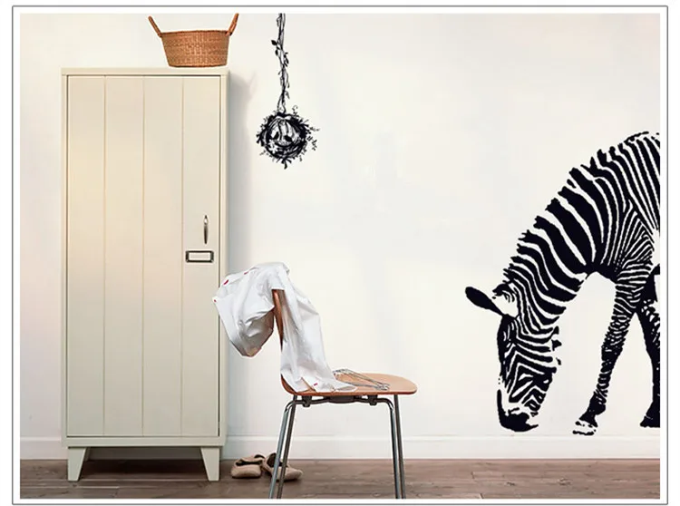 NEW! Removable Door/Corridor Decorative Stickers Creative Unique Zebra