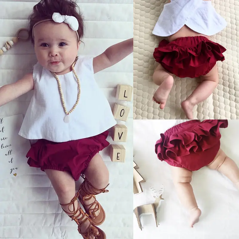 Buy 3Pcs Baby Girl Clothes set Newborn Toddler Kids