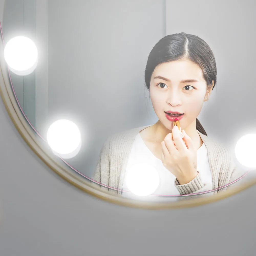 10 PCS Makeup Mirror LED Lights 10W Vanity Light Bulbs Lamp Dressing Table Dimmable Touch Control Hollywood light Linkable | Освещение