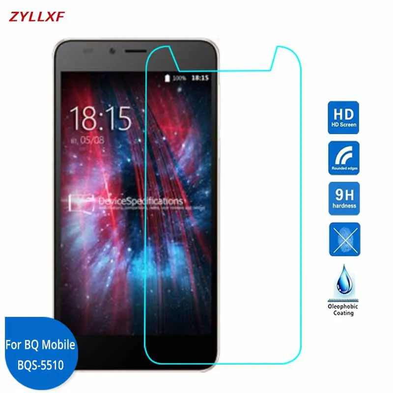 

For BQ Mobile BQS-5510 Strike Power Max 4G Tempered Glass Premium Screen Protector Film 5.5 inch 9H 2.5D On BQ-5510 BQS 5510