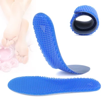 

1 Pair Unisex Free Size Insole Silicone Massaging Insoles Pads Orthotic Arch Sport Shoe Gel Insole MSJ99